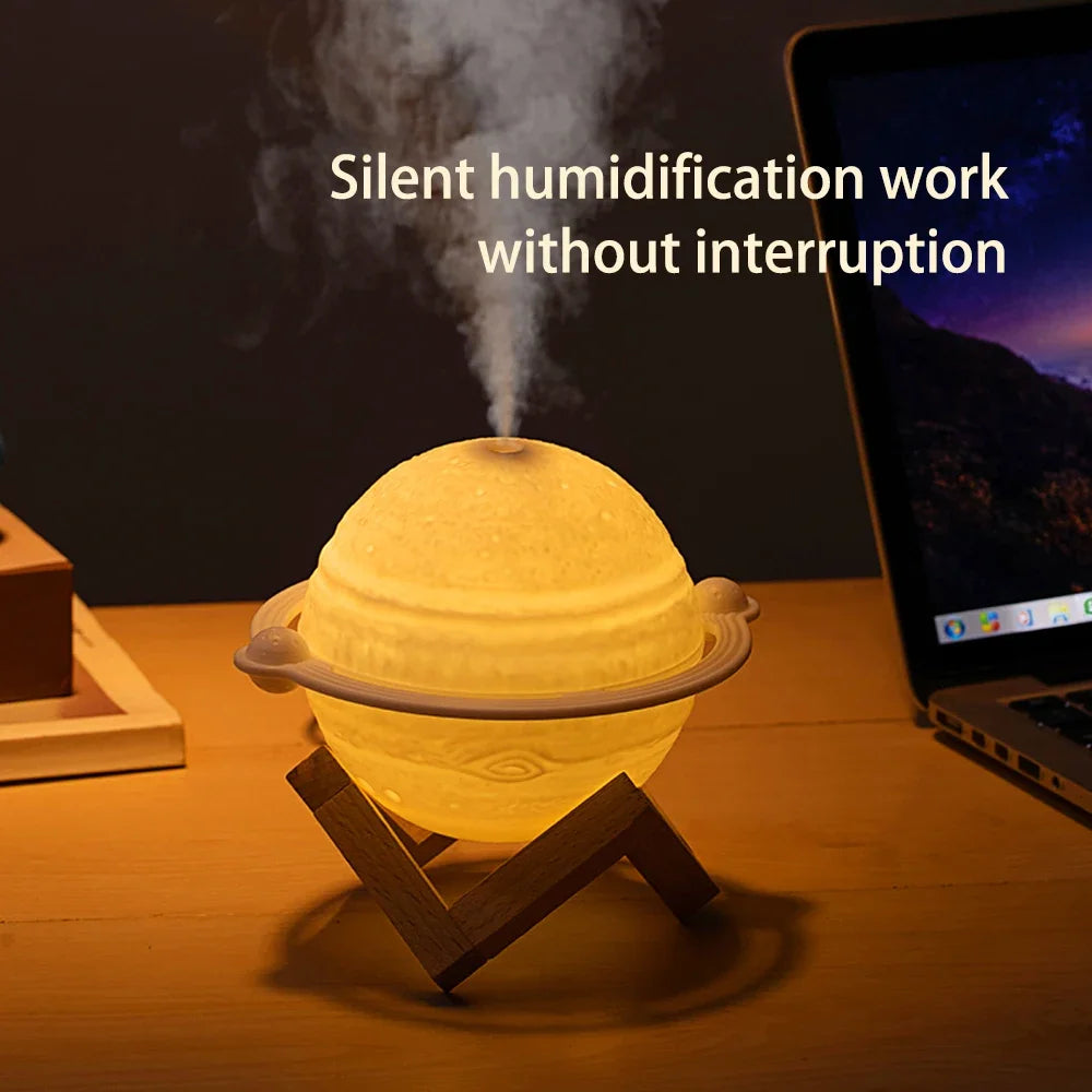 New Little Night Light Planet Humidifier 